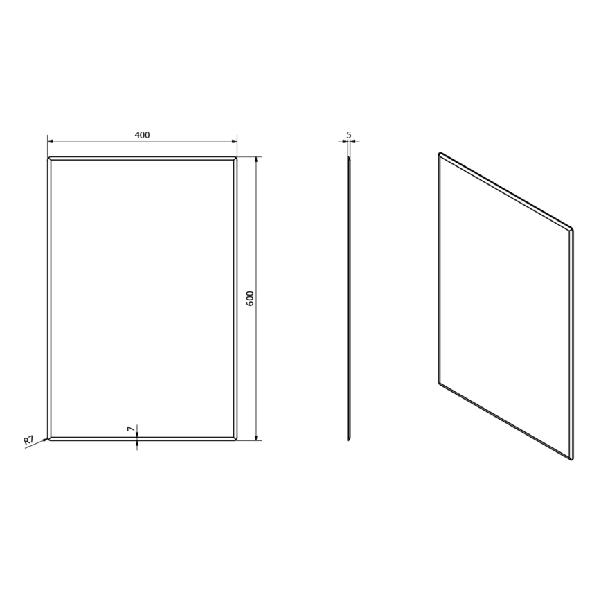 Oglindă Sapho ACCORD 40 x 60 cm
