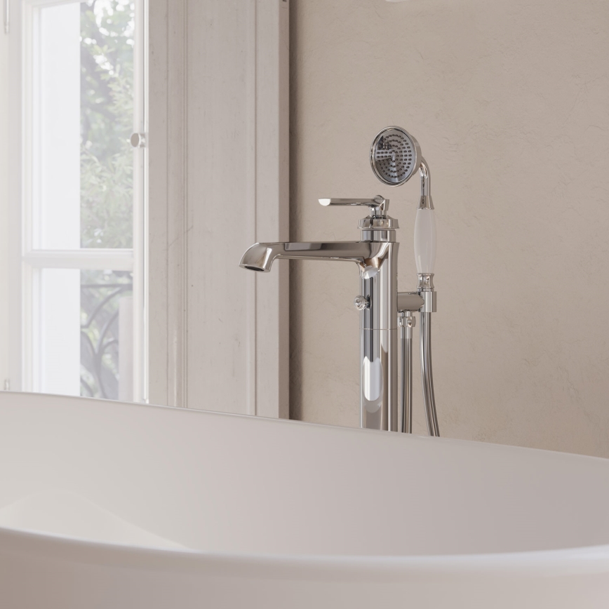 OMNIRES AM5233CR - Set de cadă independent cu baterie ARMANCE crom lucios