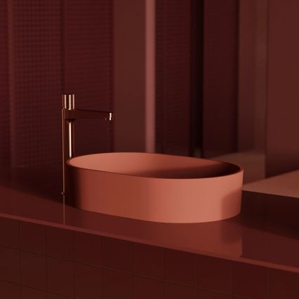 OMNIRES CT8012CPB - Baterie pentru lavoar CONTOUR 31,2 cm, cu finisaj cupru periat
