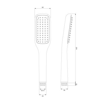 OMNIRES HUDSONX-PCR - Set de duș HUDSONX crom lucios