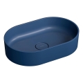 OMNIRES OVOUNMB - Lavoar OVO pentru blat, 55 x 36 cm, dolomit, bleumarin mat