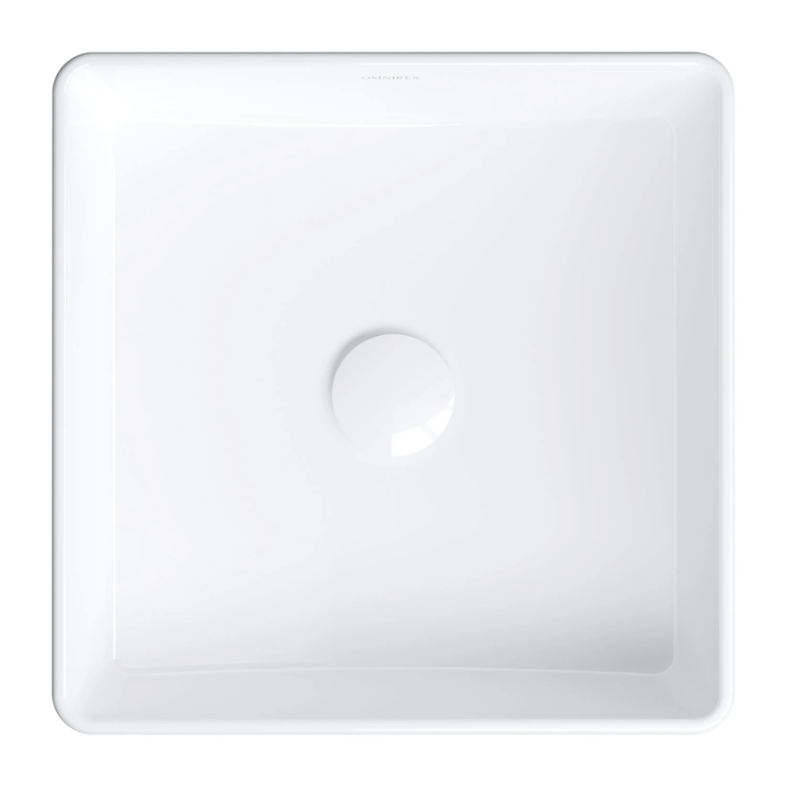OMNIRES PASADENA360BP - Lavoar pentru blat PASADENA 36x36 cm ceramică/alb lucios