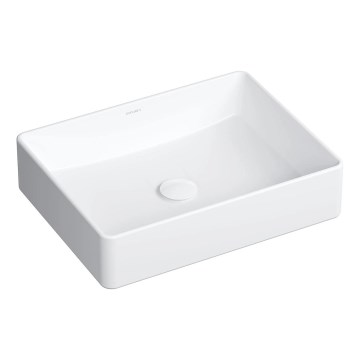 OMNIRES PASADENA470BP - Lavoar pentru blat PASADENA 47x36 cm, ceramică, alb lucios