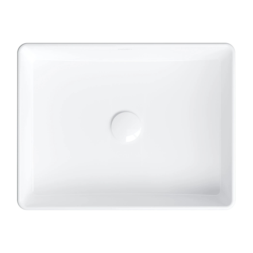 OMNIRES PASADENA470BP - Lavoar pentru blat PASADENA 47x36 cm, ceramică, alb lucios