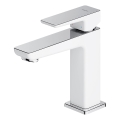 OMNIRES PM7410CRB - Baterie pentru lavoar PARMA 15 cm, crom lucios/alb