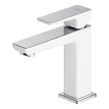 OMNIRES PM7410CRB - Baterie pentru lavoar PARMA 15 cm, crom lucios/alb