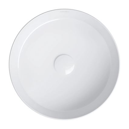OMNIRES TULSA355BP - Lavoar pentru blat TULSA Ø 36 cm, din ceramică, alb lucios
