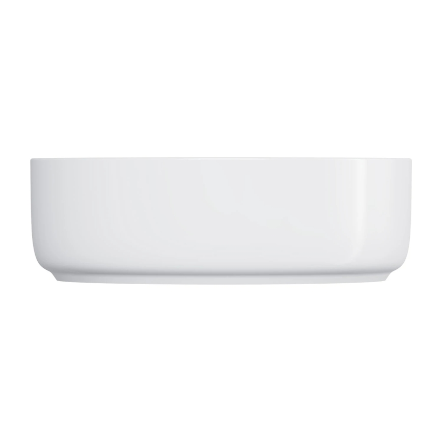 OMNIRES TULSA355BP - Lavoar pentru blat TULSA Ø 36 cm, din ceramică, alb lucios