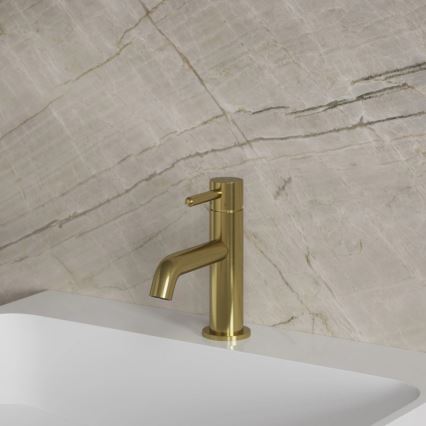 OMNIRES Y1210NBSB - Baterie lavoar Y, 16,2 cm, alamă periată