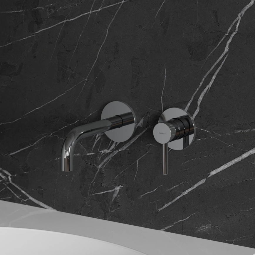 OMNIRES Y1215HCR - Baterie pentru chiuvetă cu montaj încastrat Y crom lucios