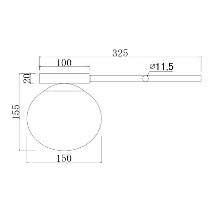 Ondaluce - Aplica de perete JEWEL, 1xE14/10W/230V, negru / fumuriu