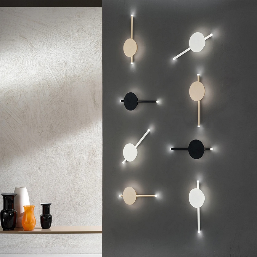 Ondaluce - Aplica de perete LED dimabilă JAMES LED/16W/230V neagră