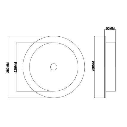 Ondaluce - Aplica de perete LED JOKEY, 10W/230V, auriu/transparent