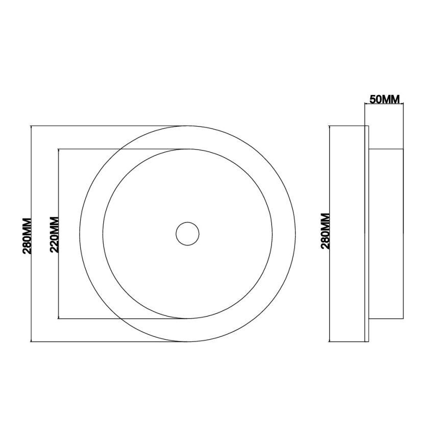 Ondaluce - Aplica de perete LED JOKEY, 10W/230V, auriu/transparent