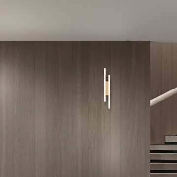 Ondaluce - Aplica de perete LED reglabilă MOVIDA LED/16W/230V, aurie