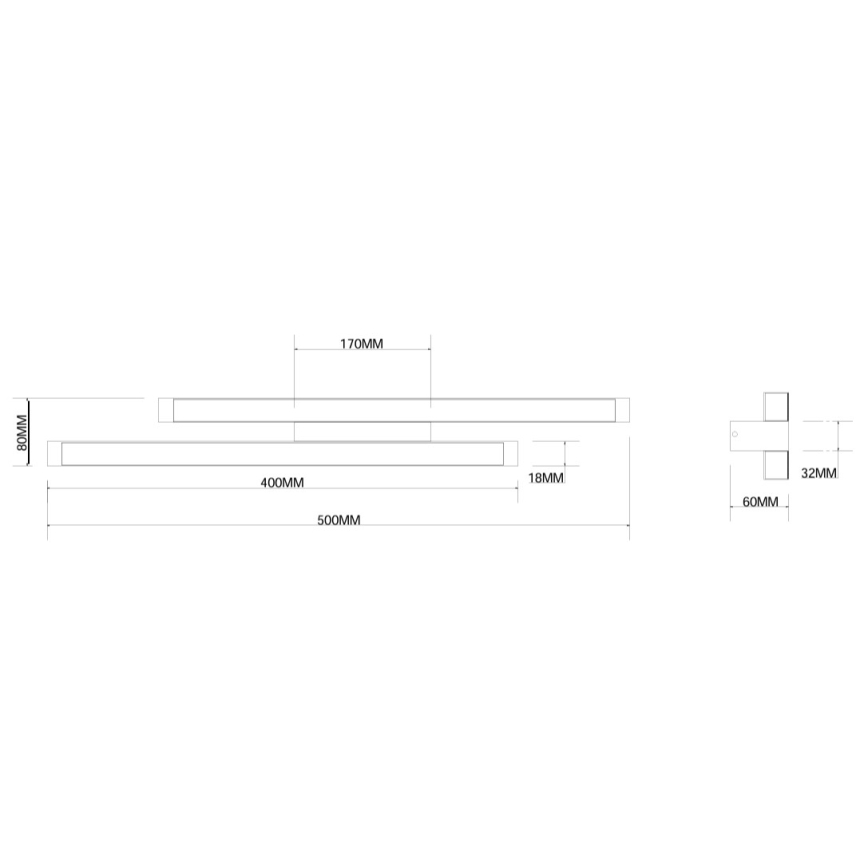 Ondaluce - Aplica de perete LED reglabilă MOVIDA LED/16W/230V, aurie