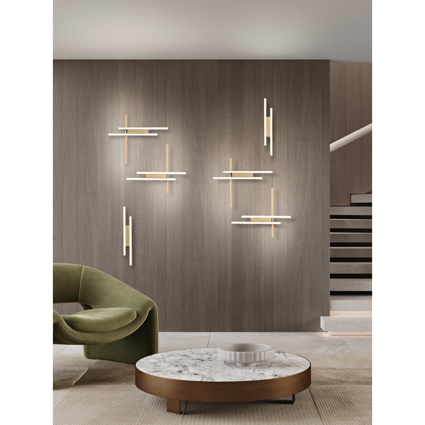 Ondaluce - Aplică de perete LED reglabilă MOVIDA LED/20W/230V, aurie