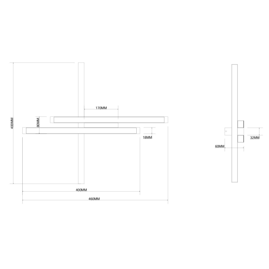 Ondaluce - Aplică de perete LED reglabilă MOVIDA LED/20W/230V, aurie