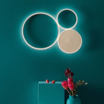 Ondaluce - Aplica de perete LED reglabilă POIS LED/42W/230V, aurie