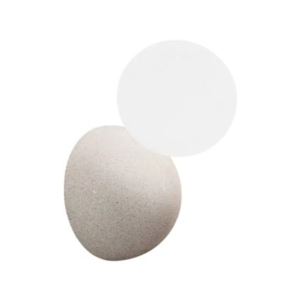 Ondaluce - Aplica de perete ROCK 1xG9/7W/230V beton/alb