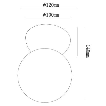 Ondaluce - Aplica de perete ROCK 1xG9/7W/230V beton/alb