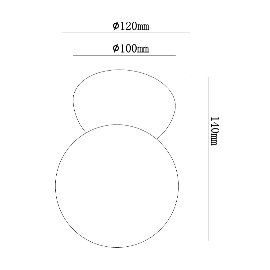 Ondaluce - Aplica de perete ROCK 1xG9/7W/230V beton/alb