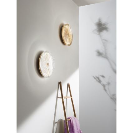 Ondaluce - Aplica LED de perete JOKEY LED/10W/230V auriu/bej fumuriu