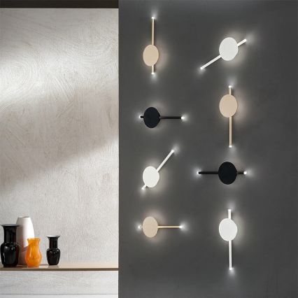 Ondaluce - Aplică LED dimabilă de perete JAMES LED/16W/230V aurie