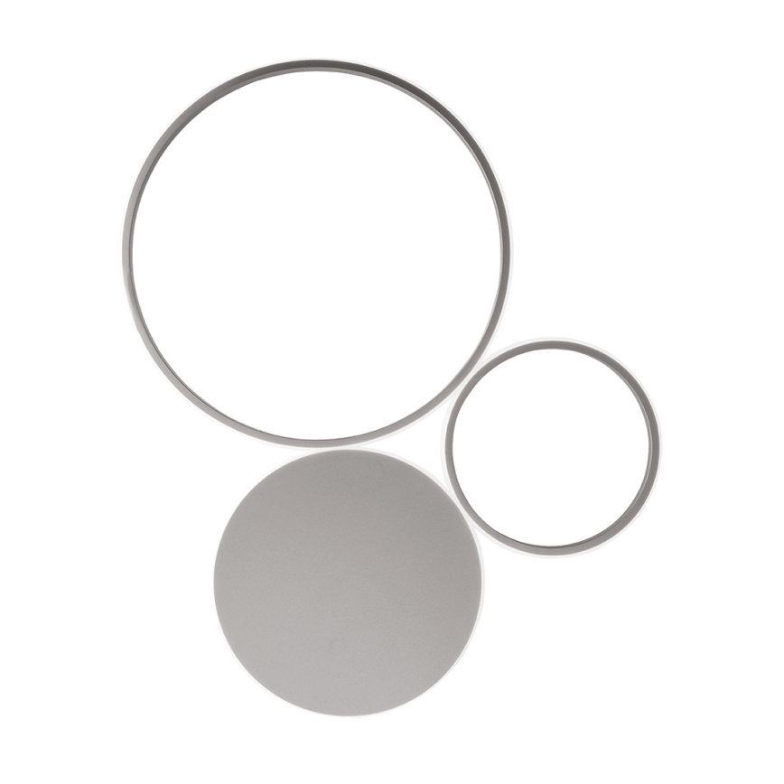 Ondaluce - Lampă de perete LED dimabilă POIS, 42 W, 230 V, argintiu