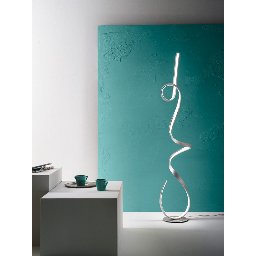 Ondaluce - Lampă de podea LED dimabilă LUMEN LED/30W/230V 160 cm argintie