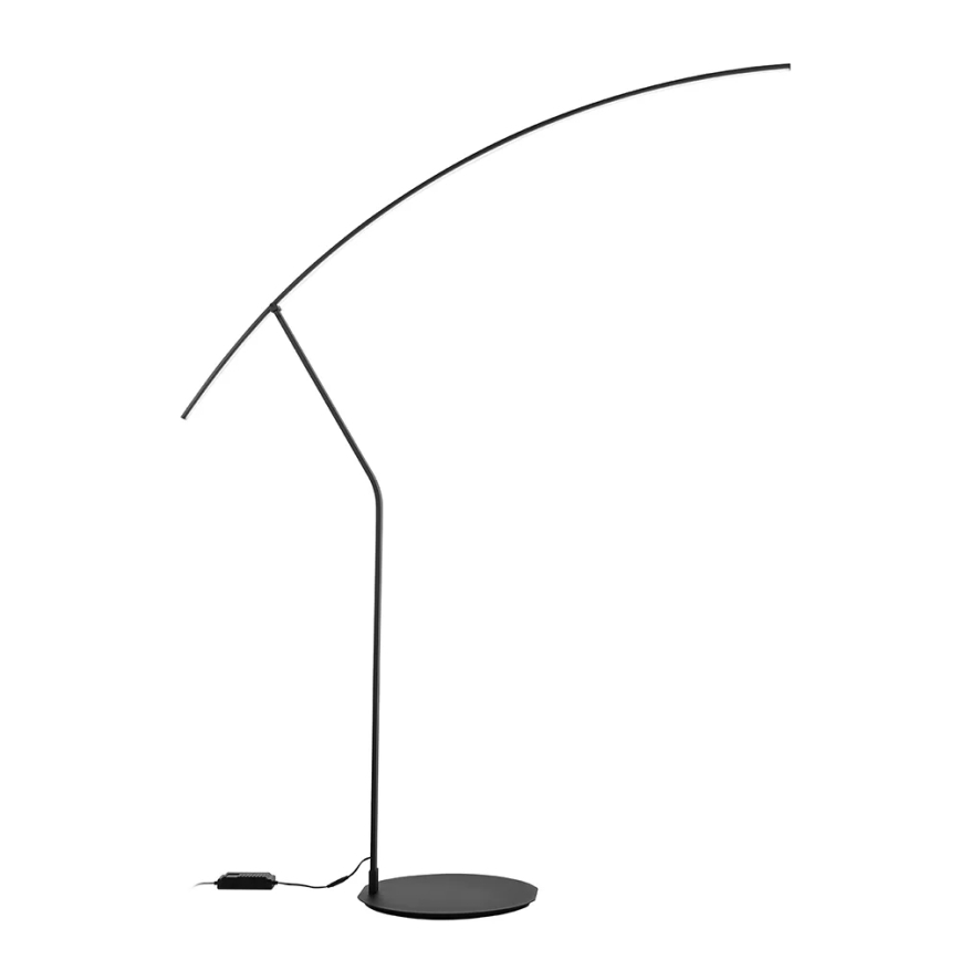 Ondaluce - Lampă de podea LED reglabilă FOLAGA LED/30W/230V, 190 cm, neagră