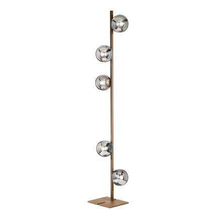 Ondaluce - Lampă de podea MONILE 5xE14/10W/230V 170 cm auriu/alb