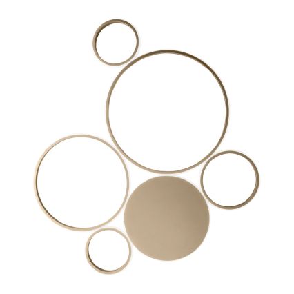 Ondaluce - Lampă de tavan LED dimabilă POIS LED/68W/230V aurie