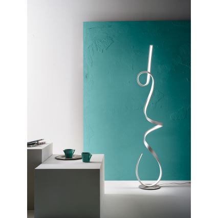 Ondaluce - Lampă LED de podea dimmabilă LUMEN LED/30W/230V, argintie