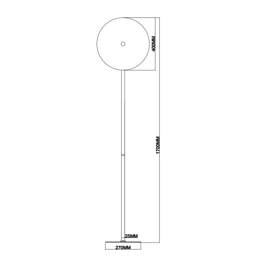 Ondaluce - Lampadar LED dimabil JOKEY LED/15W/230V 170 cm auriu/bej fumuriu