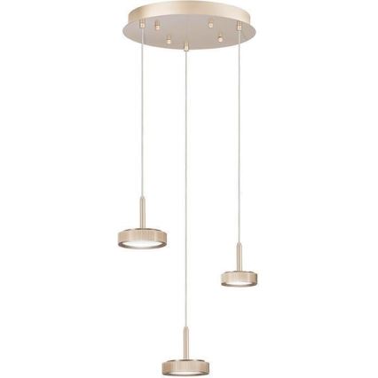 Ondaluce - Lustră LED dimabilă suspendată pe cablu NINA, LED/24W/230V, Ø 35 cm, auriu