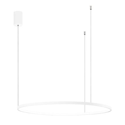 Ondaluce - Lampă suspendată LED dimabilă pe cablu SOEL LED/38W/230V 3000/4000K Ø 80 cm, alb