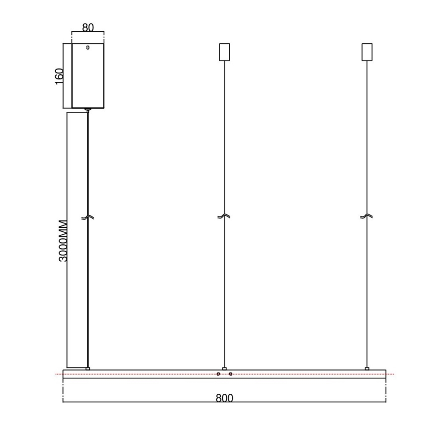 Ondaluce - Lampă suspendată LED dimabilă pe cablu SOEL LED/38W/230V 3000/4000K Ø 80 cm, alb