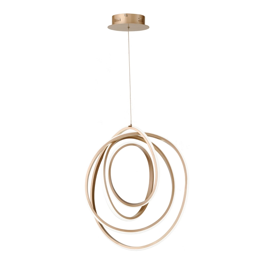 Ondaluce - Lustră LED reglabilă cu cablu Golden, LED/50W/230V, Ø 50 cm, aurie