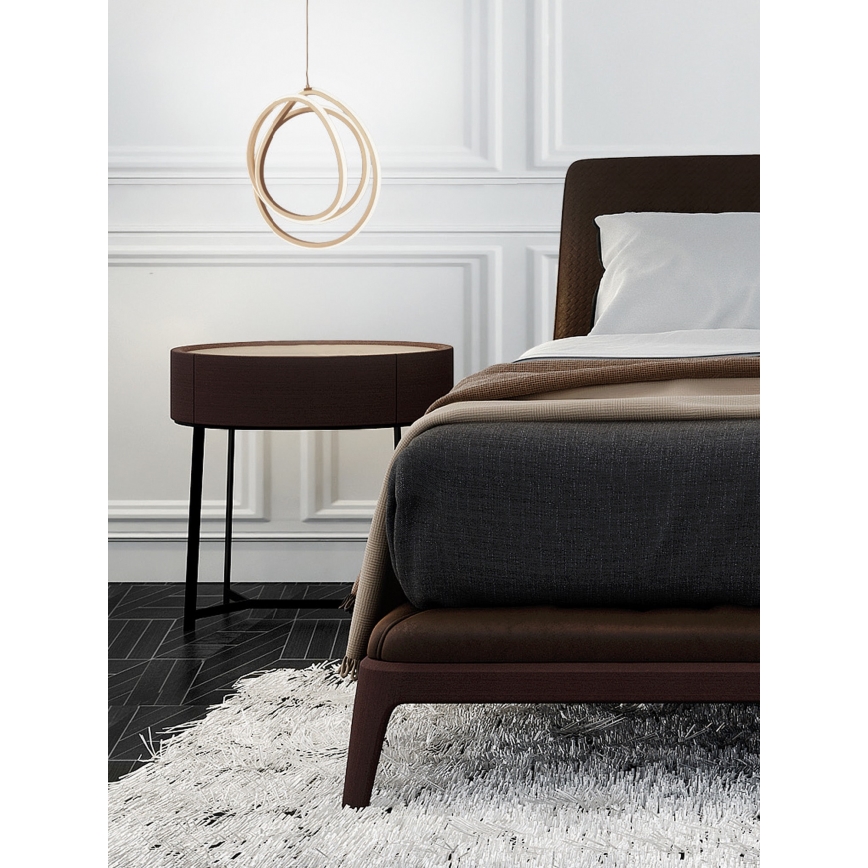 Ondaluce - Lustră LED reglabilă pe cablu GOLDEN LED/28W/230V Ø 31,5 cm aurie