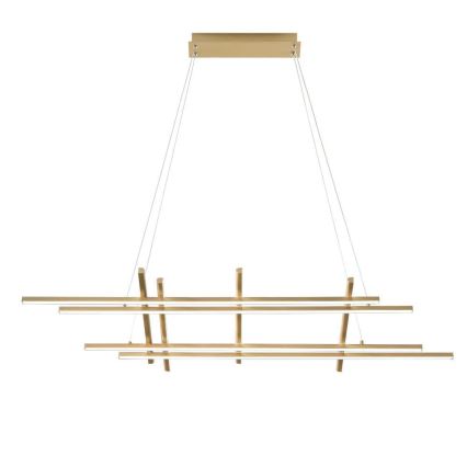 Ondaluce - Lustră LED reglabilă pe cablu MOVIDA LED/114W/230V auriu