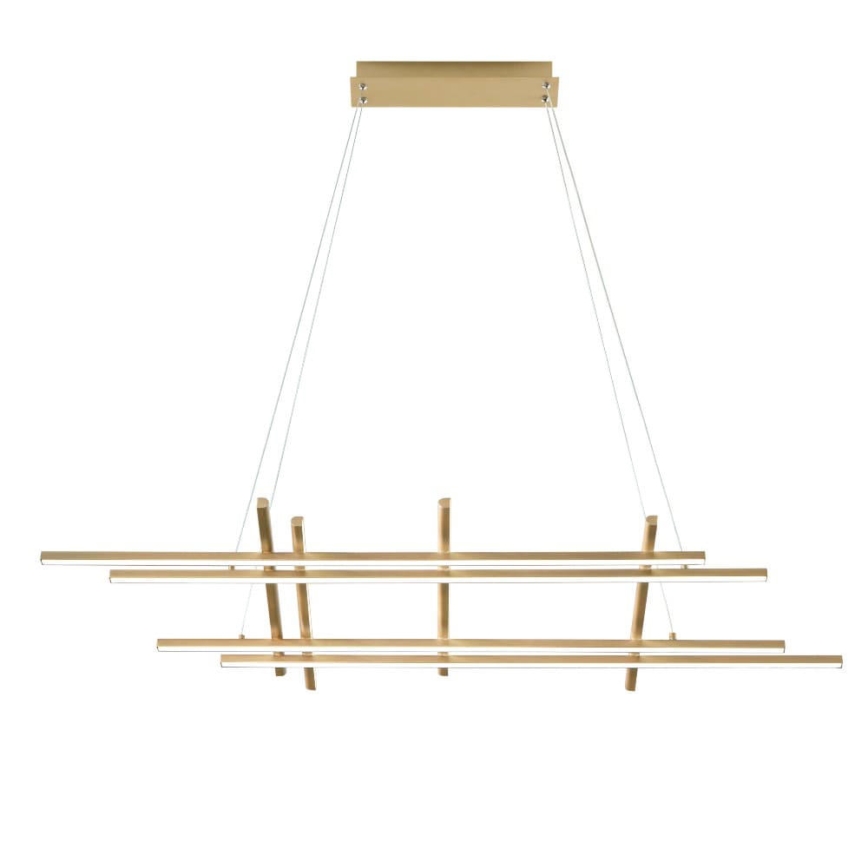 Ondaluce - Lustră LED reglabilă pe cablu MOVIDA LED/114W/230V auriu