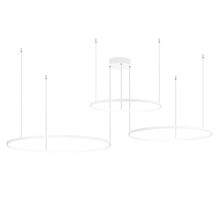 Ondaluce - Lustră LED dimabilă pe cablu SOEL LED/28W/230V + LED/38W + LED/47W 3000/4000K Ø 100/80/60 cm albă