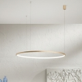 Ondaluce - Lustră LED reglabilă suspendată pe cablu SOEL LED/28W/230V Ø 60 cm auriu