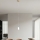 Ondaluce - Lustră suspendată pe cablu THELMA 1xE27/15W/230V Ø 19 cm auriu/transparent