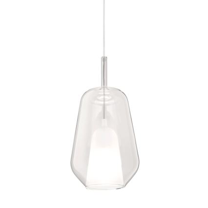 Ondaluce - Lustră suspendată pe cablu THELMA 1xE27/15W/230V Ø 19 cm auriu/transparent