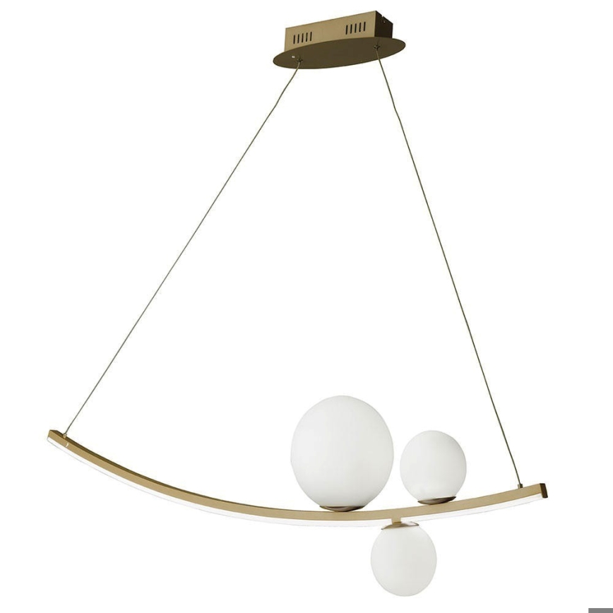 Ondaluce - Lustru LED dimabil pe cablu ALTALENA LED/48W/230V auriu/alb