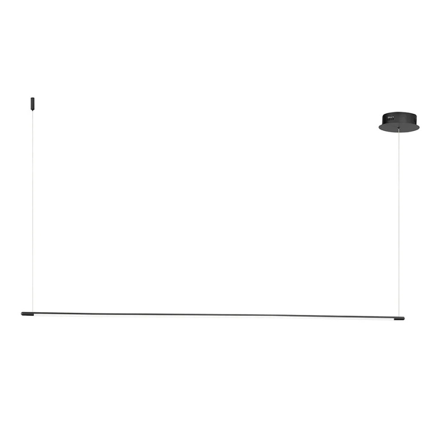 Ondaluce - Lustru suspendat LED dimabil cu cablu GENIUS, 28W/230V, negru