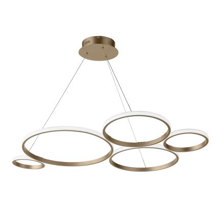 Ondaluce - Lustru suspendat LED dimerizabil POIS LED/60W/230V, auriu