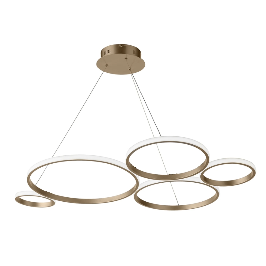 Ondaluce - Lustru suspendat LED dimerizabil POIS LED/60W/230V, auriu